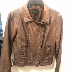 Brown  pho leather jacket